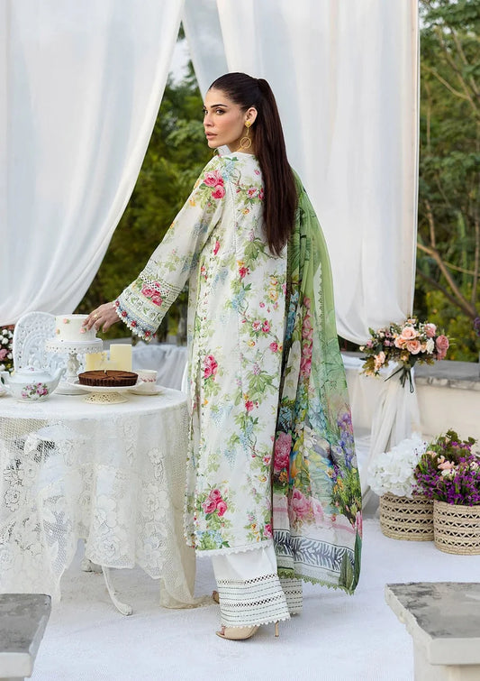 Pakistani Elaf Printed Unstitched Lawn Three Piece - Blossomea