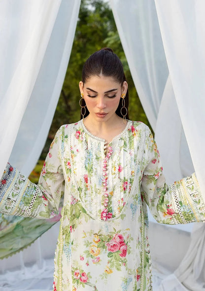 Pakistani Elaf Printed Unstitched Lawn Three Piece - Blossomea