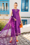 Pakistani Maria B Lawn Unstitched Three Piece - Purple
