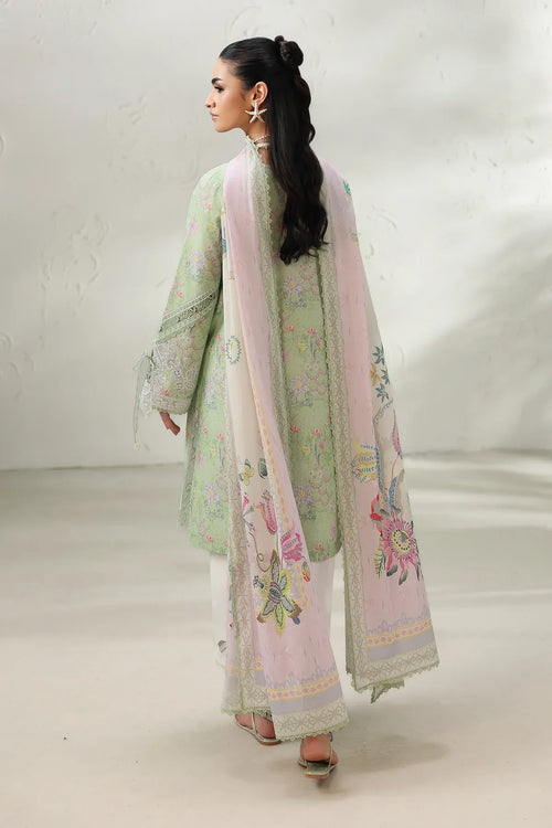 Pakistani Digital Printed & Embroidered Lawn Unstitched Three Piece - Eagle