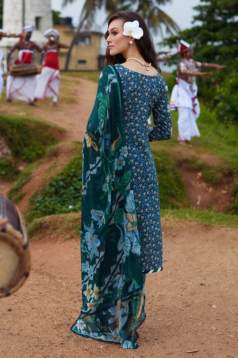Pakistani Chikankari Embroidered & Digital Printed Lawn Three Piece Suit