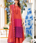 Pakistani Noor By Saadia Unstitched Three Piece - Multicolor