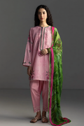 Pakistani Zara Shahjahan Coco Lawn Unstitched Three Piece - Light Pink