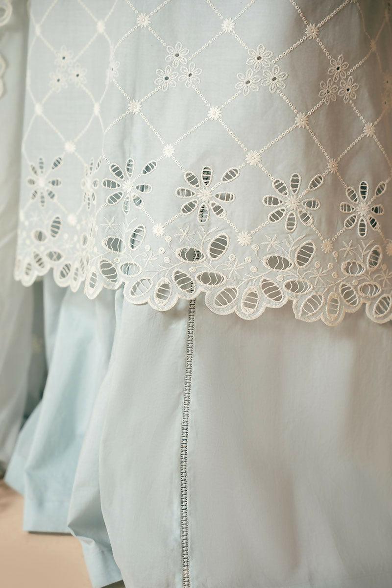 Pakistani Cross Stitch Chikankari Pastke Breeze Unstitched Three Piece