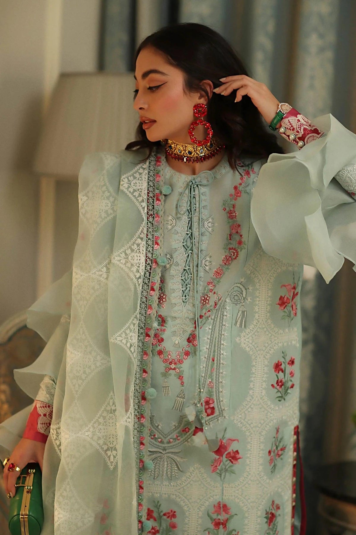 Pakistani Elan Luxury Lawn Premium Embroidered Unstitched Three Piece