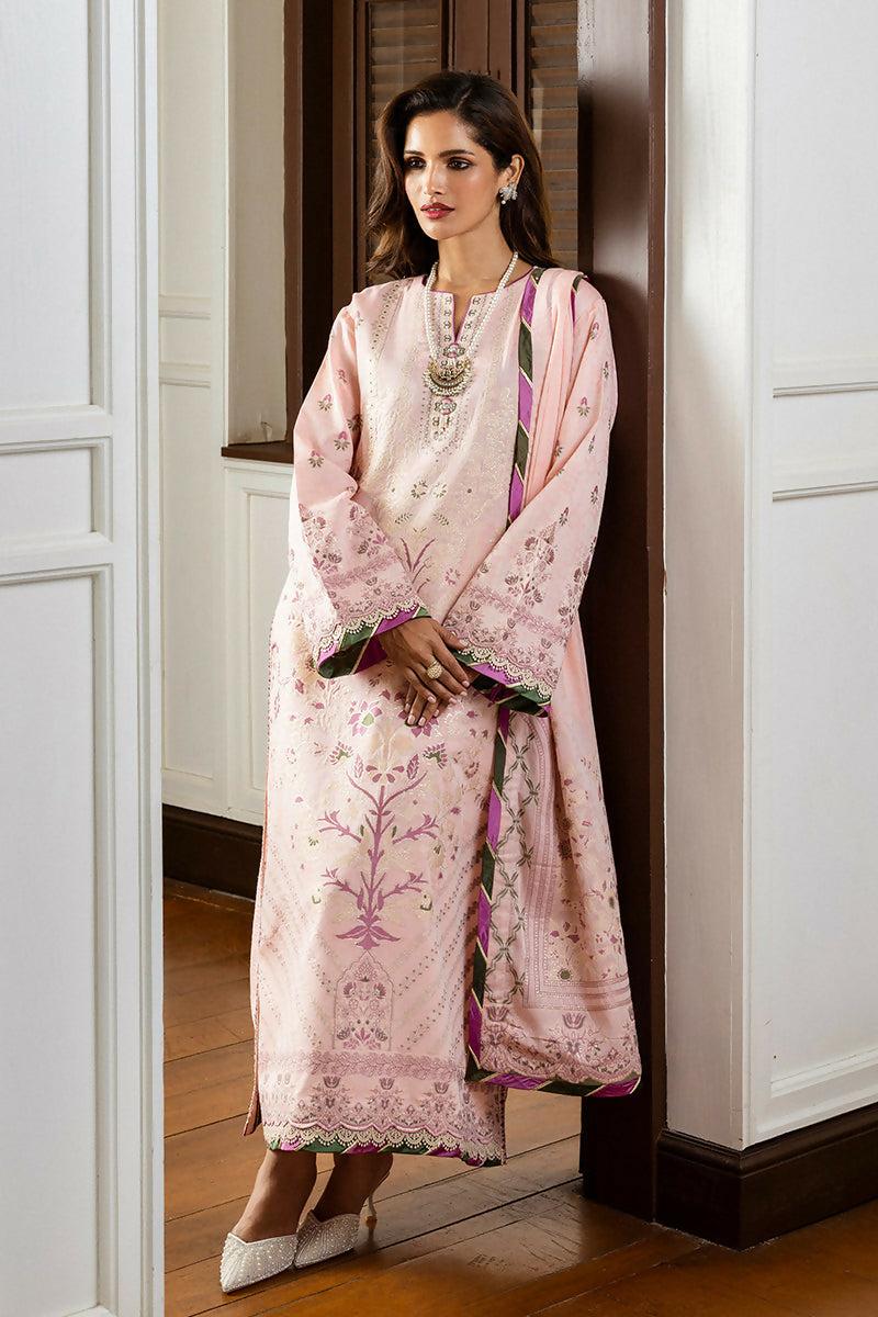 Pakistani Mushq Hemline Unstitched Lillian Three Piece