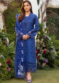 Pakistani Sobia Nazir Unstitched Elegant Blue Three Piece