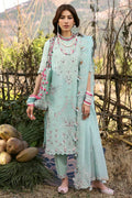 Pakistani Zaha Unstitched Lawn Aabroo Three Piece
