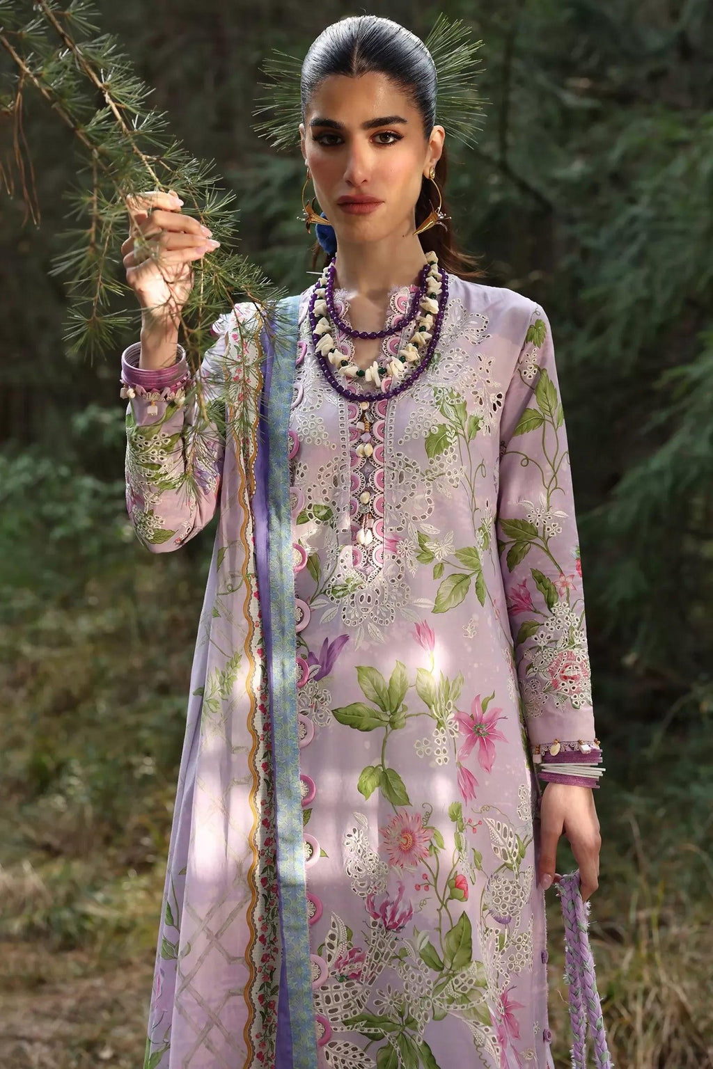 Pakistani Zaha Unstitched Lawn Elara Three Piece