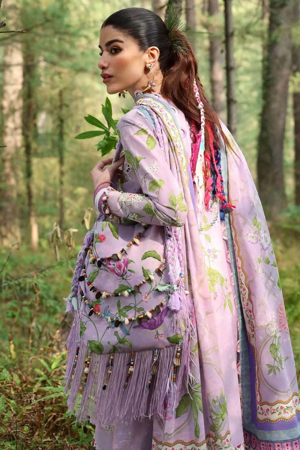 Pakistani Zaha Unstitched Lawn Elara Three Piece