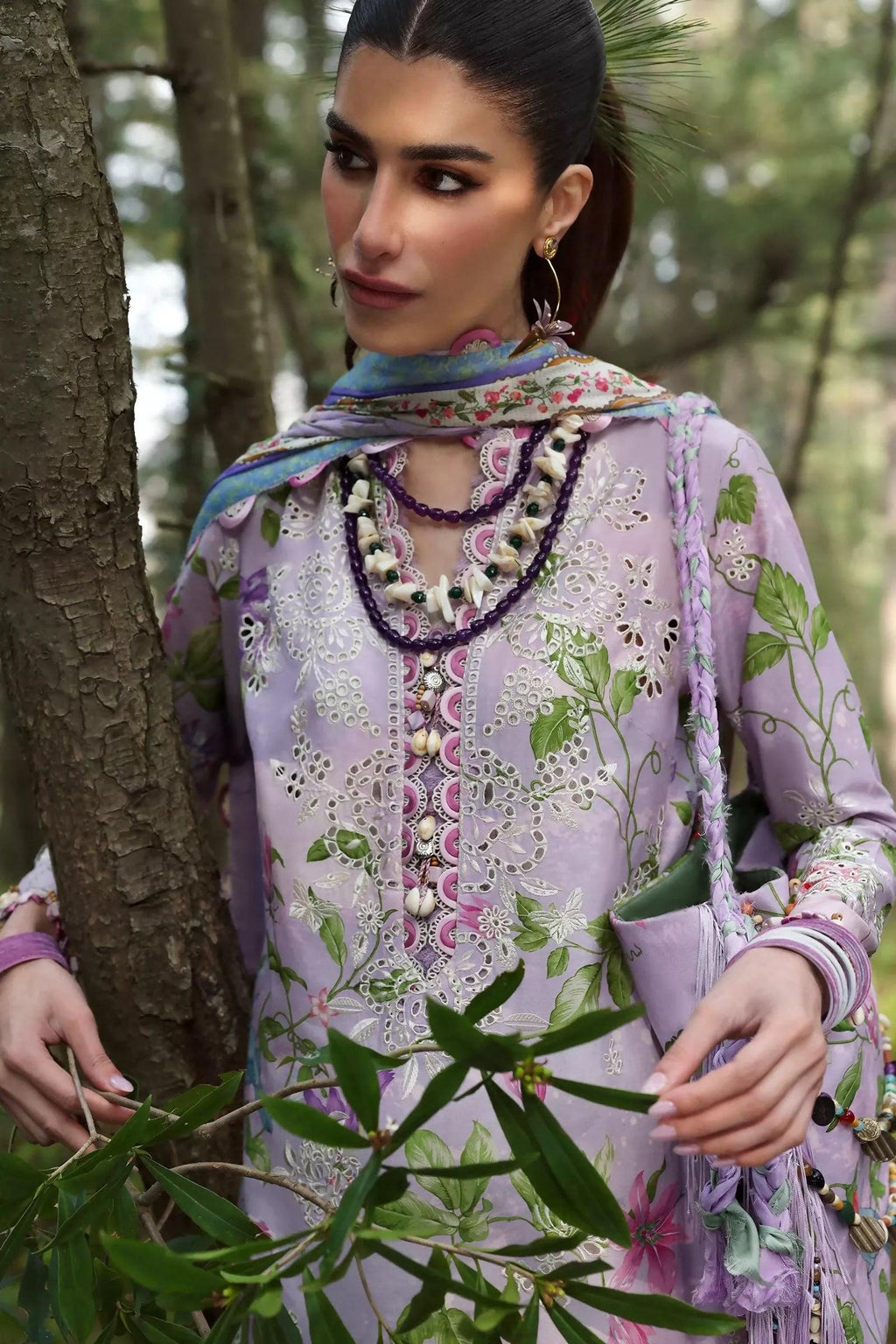 Pakistani Zaha Unstitched Lawn Elara Three Piece