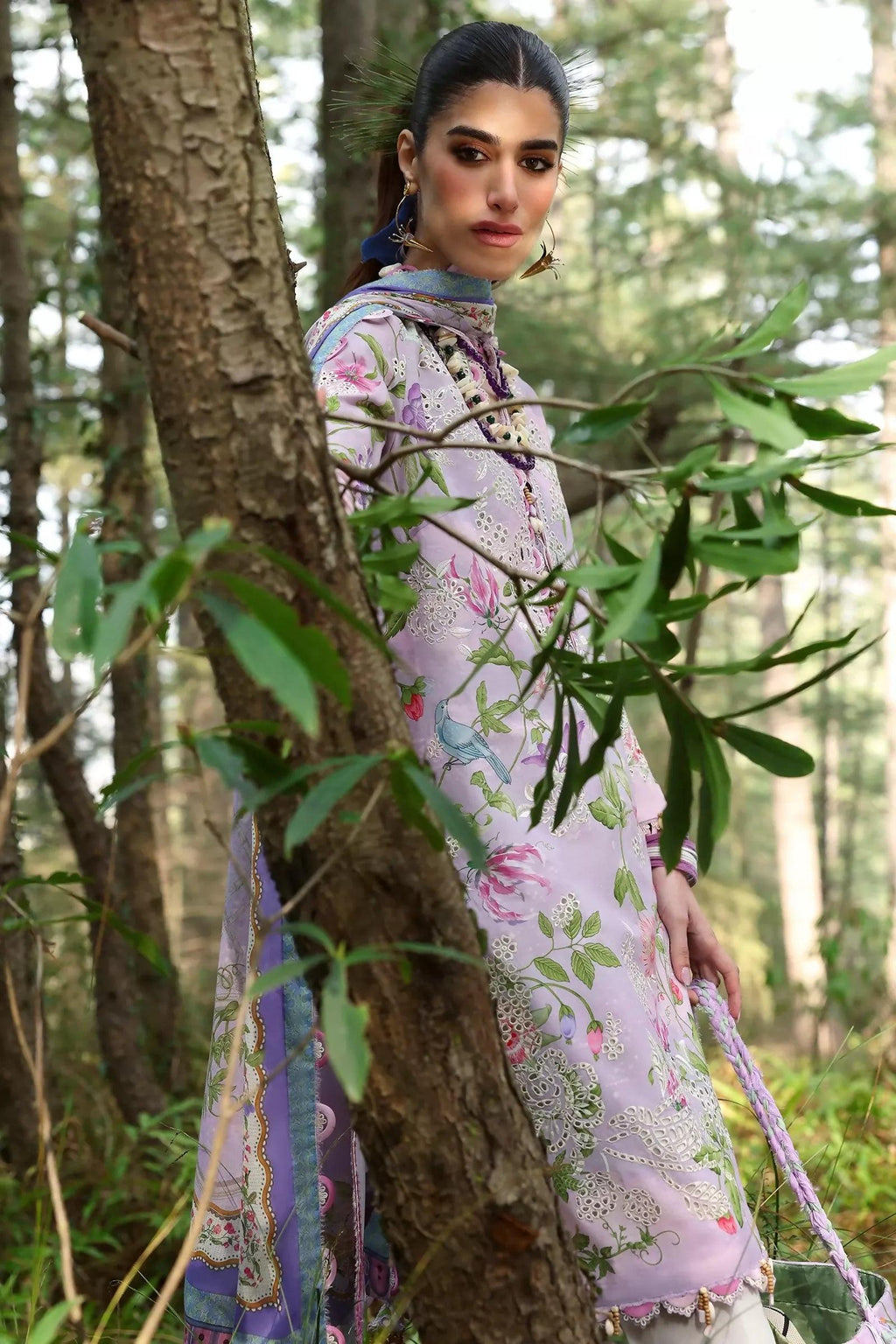 Pakistani Zaha Unstitched Lawn Elara Three Piece