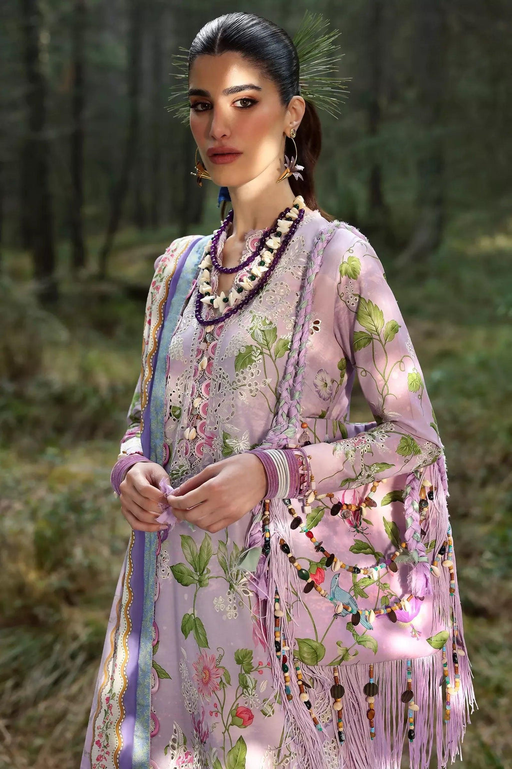 Pakistani Zaha Unstitched Lawn Elara Three Piece