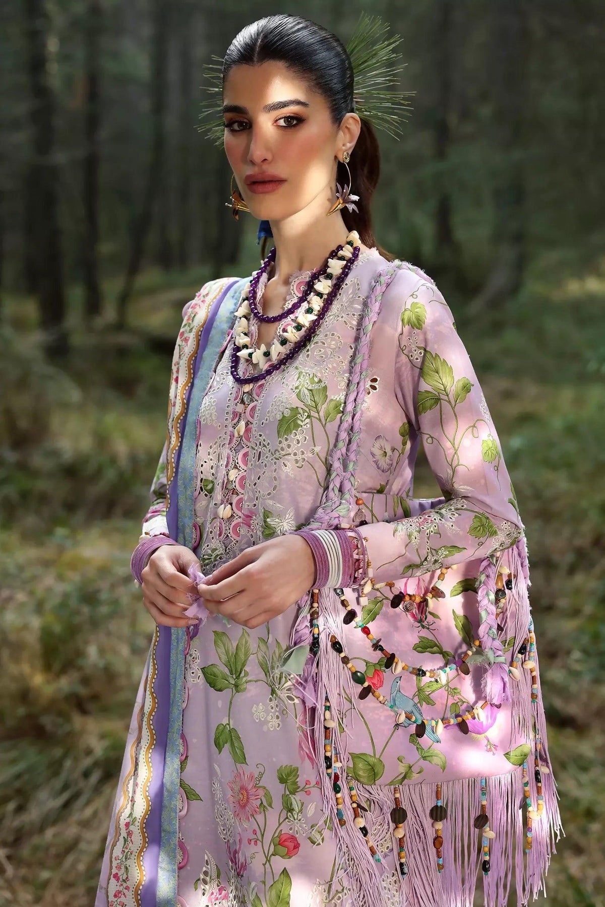 Pakistani Zaha Unstitched Lawn Elara Three Piece