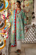 Pakistani Zaha Unstitched Lawn Zarah Three Piece