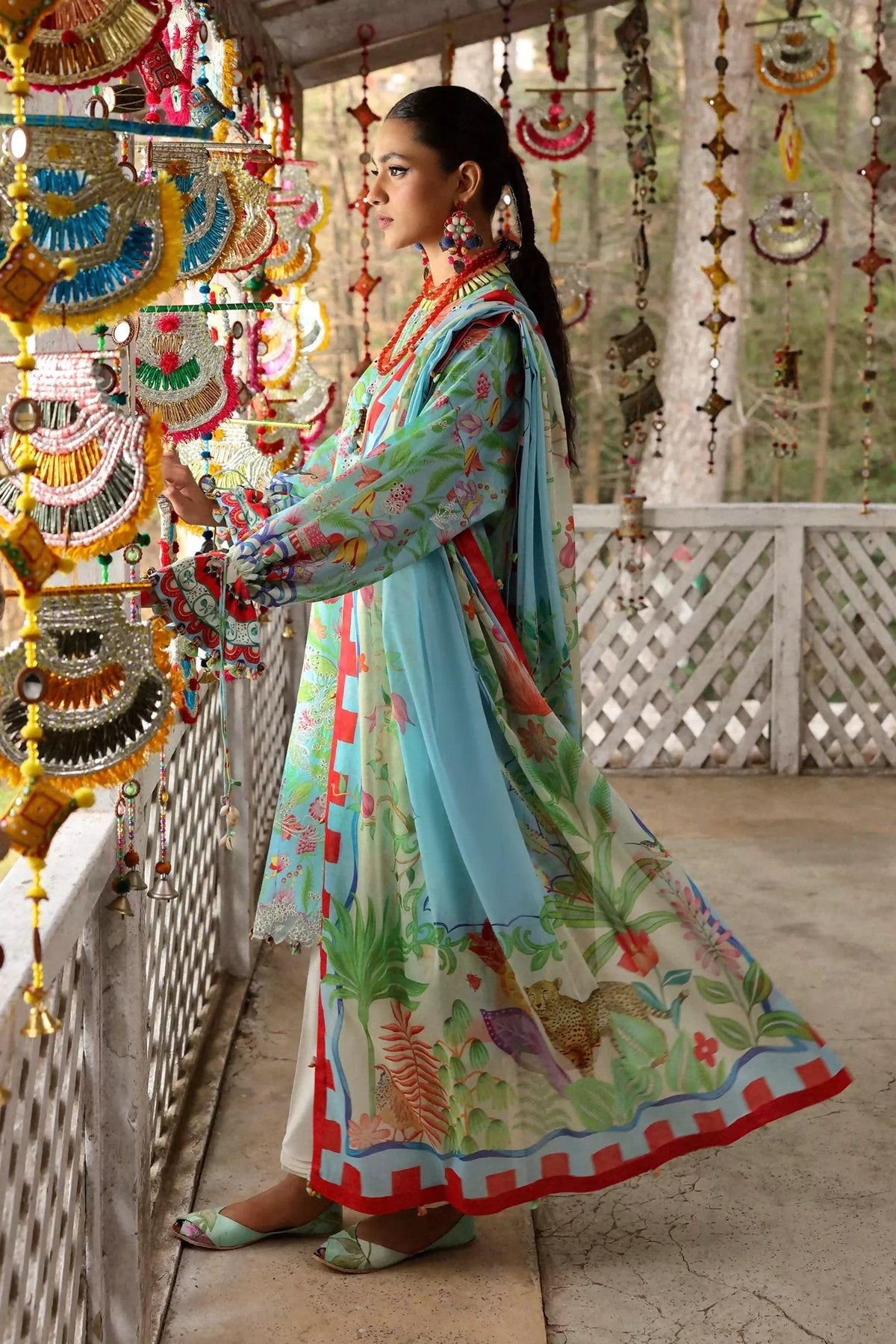 Pakistani Zaha Unstitched Lawn Zarah Three Piece
