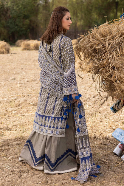 Pakistani Ajrak by Gul Ahmed Printed Unstitched Lawn Three Piece - Hemp