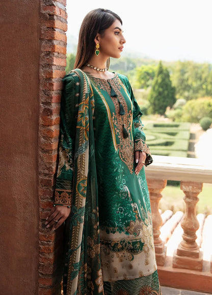 Pakistani Gulaal Embroidered Luxury Lawn Unstitched Three Piece - Ayse
